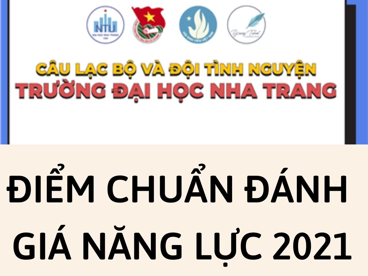 Điểm chuẩn kỳ thi đánh giá năng lực 2021 Đại học Nha Trang